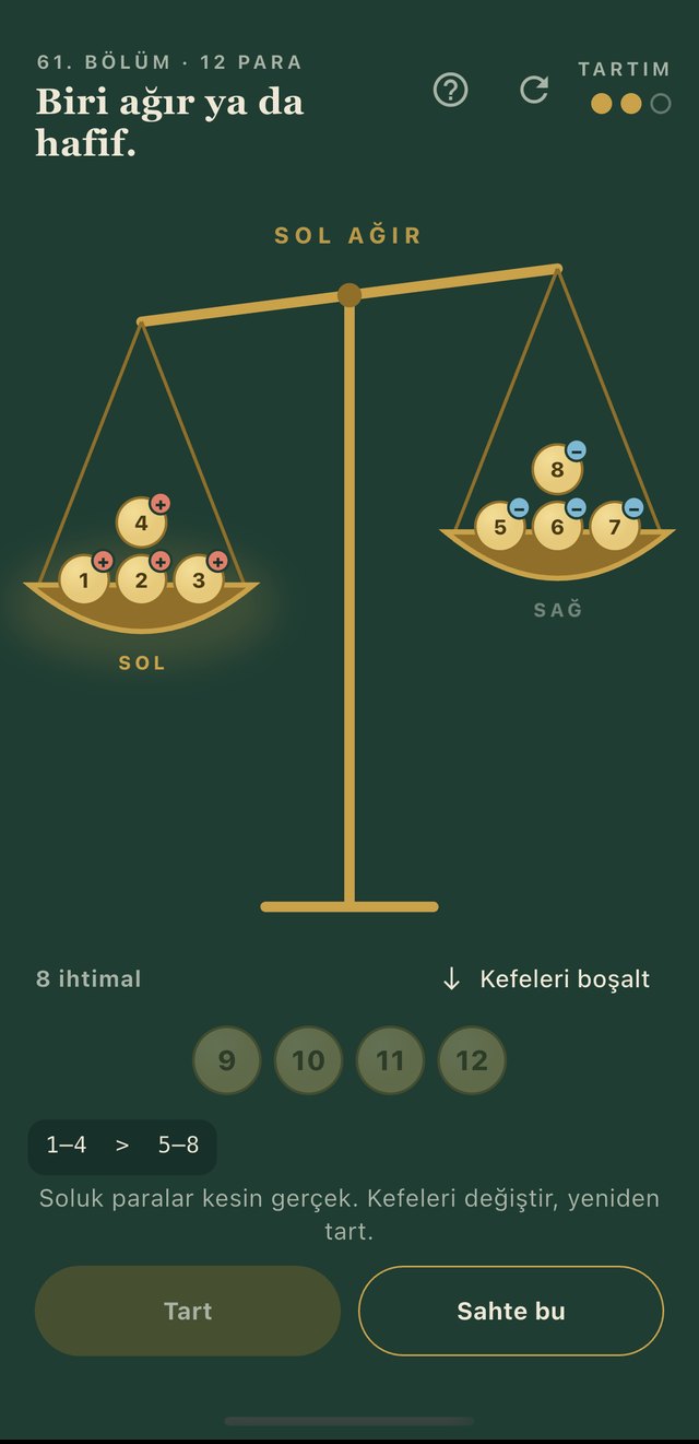 Terazi: on iki para, sol kefe ağır basmış